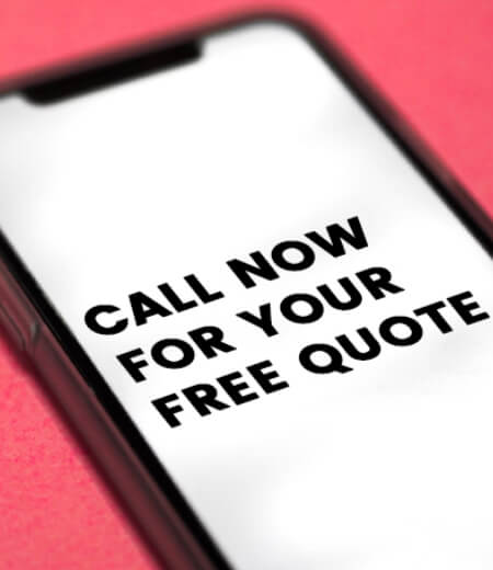 phone screen with free quote text