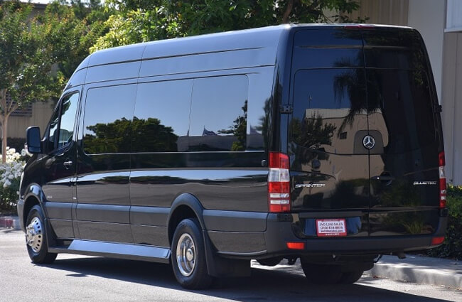 Black Sprinter van