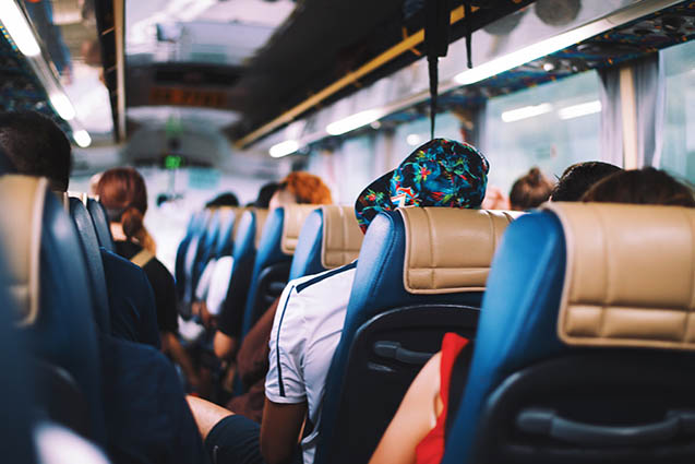 bus full of passengers