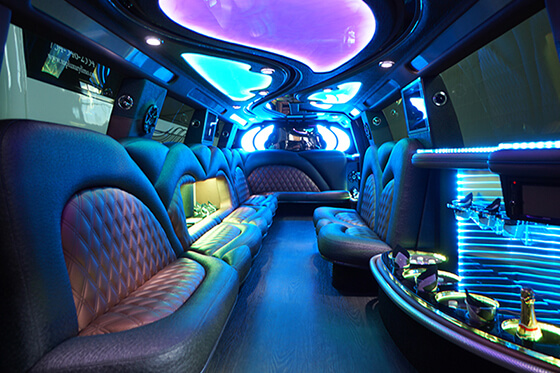 interior of a limo service Everett