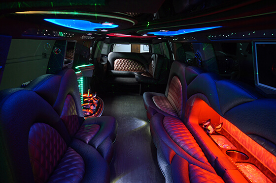 limo bus interior